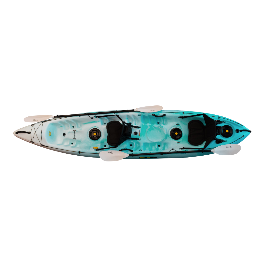 Viking 2 + 1 - Double, Triple Or Solo Kayak 4 Aqua - Viking Kayaks - 2+1 - Premium Fishing Kayak