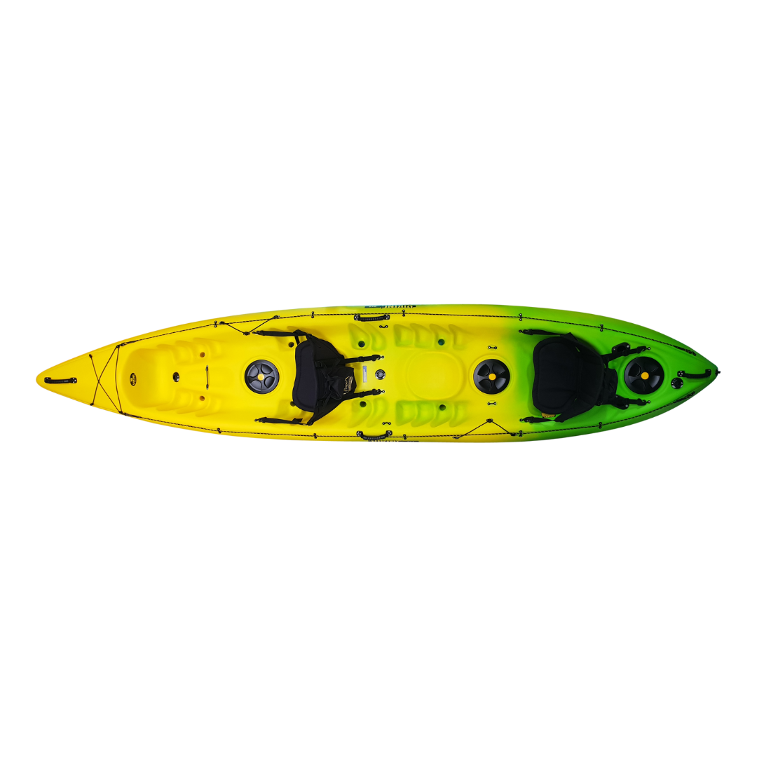 Viking 2 + 1 - Double, Triple Or Solo Kayak 3 Mango - Viking Kayaks - 2+1 - Premium Fishing Kayak