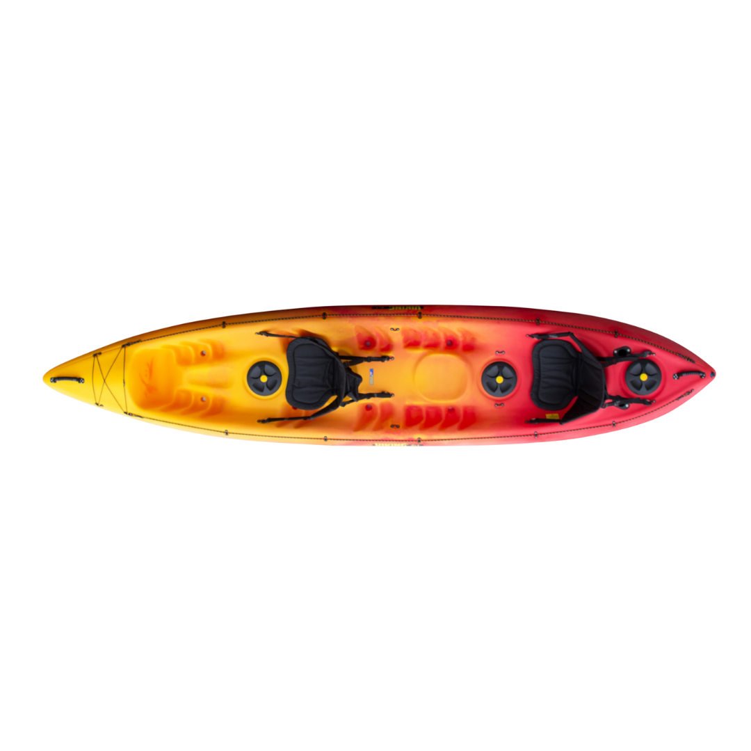 Viking 2 + 1 - Double, Triple Or Solo Kayak 2 Sunset - Viking Kayaks - 2+1 - Premium Fishing Kayak